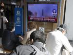 La televisi&oacute;n surcoreana informa sobre el lanzamiento norcoreano