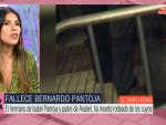 Isa Pantoja habla del fallecimiento de su t&iacute;o Bernardo.
