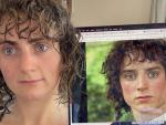 Una 'tiktoker' se hace viral por su parecido con Frodo