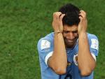 Su&aacute;rez llora desesperado por la eliminaci&oacute;n de Uruguay del Mundial de Qatar.