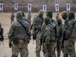 Adiestramiento de tropas ucranianas en la Academia de Infanter&iacute;a de Toledo.