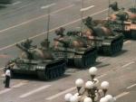 El hombre del tanque, icono de las protestas de Tiananmen.