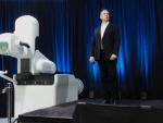 Elon Musk en un evento en 2020 donde present&oacute; el avance de Neuralink.
