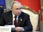 El presidente ruso, Vladimir Putin, asiste a la reuni&oacute;n del Consejo Econ&oacute;mico Supremo de Eurasia en el Sal&oacute;n del Congreso de Bishkek. 09/12/2022 ONLY FOR USE IN SPAIN