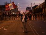 Protestas en Per&uacute; contra la nueva presidenta, Dina Boluarte