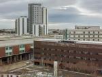 Vista a&eacute;rea del Hospital de Bellvitge, cerca de donde se ubicar&aacute; el Biocl&uacute;ster.