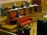 El acusado del crimen de Janet Jumillas, sentado en el banquillo en el juicio que se sigue contra &eacute;l en la Audiencia de Barcelona.