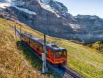 Tren cremallera de Jungfraujoch.