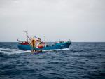 Imagen de archivo de una operaci&oacute;n de rescate de migrantes en el mar Mediterr&aacute;neo.