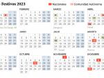Arag&oacute;n Calendario laboral 2023