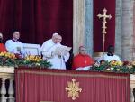 El papa Francisco, en la bendici&oacute;n del Urbi et Orbe.