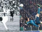 La chilena de Pel&eacute; ante el Bol&iacute;var en 1971; y la de Cristiano Ronaldo a la Juventus en 2018.