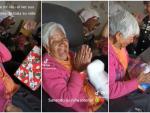 La viral reacción de una abuela que recibe su primer regalo de Reyes.