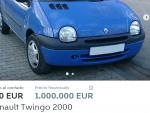 Anuncio de Wallapop de la venta de un Renault Twingo.