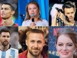 Cristiano, Greta Thunberg, Harry Styles, Messi, Ryan Gosling y Emma Stone.