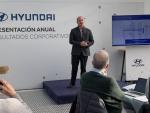 Leopoldo Satr&uacute;stegui, director general de Hyundai Espa&ntilde;a, haciendo balance de los resultados de la marca.