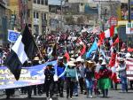 Protestas en la ciudad peruana de Arequipa.