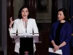 La secretaria de Igualdad del PSOE, Andrea Fern&aacute;ndez, y la portavoz socialista en el Senado, Eva Granados
