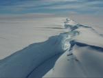 Grieta Chasm-1 que ha dado lugar a un nuevo iceberg en la Antártida.