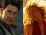 Tom Cruise en 'Top Gun: Maverick' y Margot Robbie en 'Babylon'.