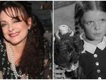 Lisa Loring adulta (izq.) y como Mi&eacute;rcoles en 'La familia Addams' (dcha.).