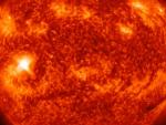 Imagen de una llamarada solar.