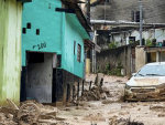 Esta foto difundida por el Ayuntamiento de Sao Sebastiao muestra parte de los destrozos.