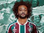 Marcelo promociona su fichaje por el Fluminense.