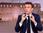 Emmanuel Macron, en la cadena TF1.