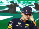 Verstappen, en rueda de prensa en Jeddah tras abandonar la clasificaci&oacute;n.