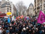 Manifestación contra la reforma de las pensiones en Francia.