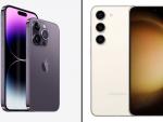 iPhone 14 Pro y Pro Max (izquierda). Samsung Galaxy S23 (derecha)