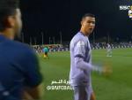 Cristiano Ronaldo, muy enfadado tras el partido entre el Al-Nassr y el Al-Feiha.
