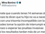 La dura respuesta de Mina Bonino a Baena