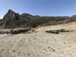 En la presa de Escales, sobre el río Noguera Ribagorzana, no se pueden realizar actividades acuáticas a causa de la sequía.