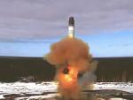 Imagen de archivo del lanzamiento de un misil bal&iacute;stico intercontinental en Rusia.
