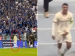 Cristiano Ronaldo no tuvo una jornada tranquila este martes, pero lo peor fue su reacci&oacute;n ante los gritos de &iexcl;Messi, Messi! en el campo del King Fahd International Stadium, pues realiz&oacute; un gesto obsceno a la afici&oacute;n del equipo rival.