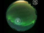 Espiral en el cielo de Alaska.