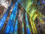 Interior de la Bas&iacute;lica de la Sagrada Familia