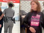Susan Sarandon, arrestrada en medio de una protesta por los derechos de los trabajadores.