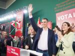 Pedro S&aacute;nchez participa en un mitin del PSOE en Vitoria-Gasteiz