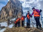 Equipo del reto Pelayo entrenando en los Alpes