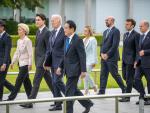 Los líderes del G7, en Hiroshima.