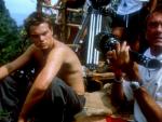 Leonardo DiCaprio y Danny Boyle, en el rodaje de 'La playa'.
