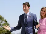 Justin Trudeau y su ya exesposa Sophie Gregoire.