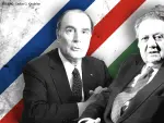 El expresidente francés François Mitterrand y el expresidente portugués Mario Soares, ambos impulsores de amnistías.