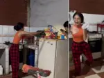 Vídeo viral de una joven intentando atrapar una rata.