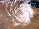 El ciclón Daniel, sobre Libia, en una foto satelital