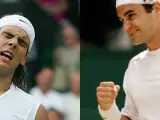Nadal lamenta un error y Federer se felicita (Efe / Reuters).