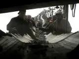 Trabajos negros. Varios trabajadores en una mina de carbón en Changzhi, China.
